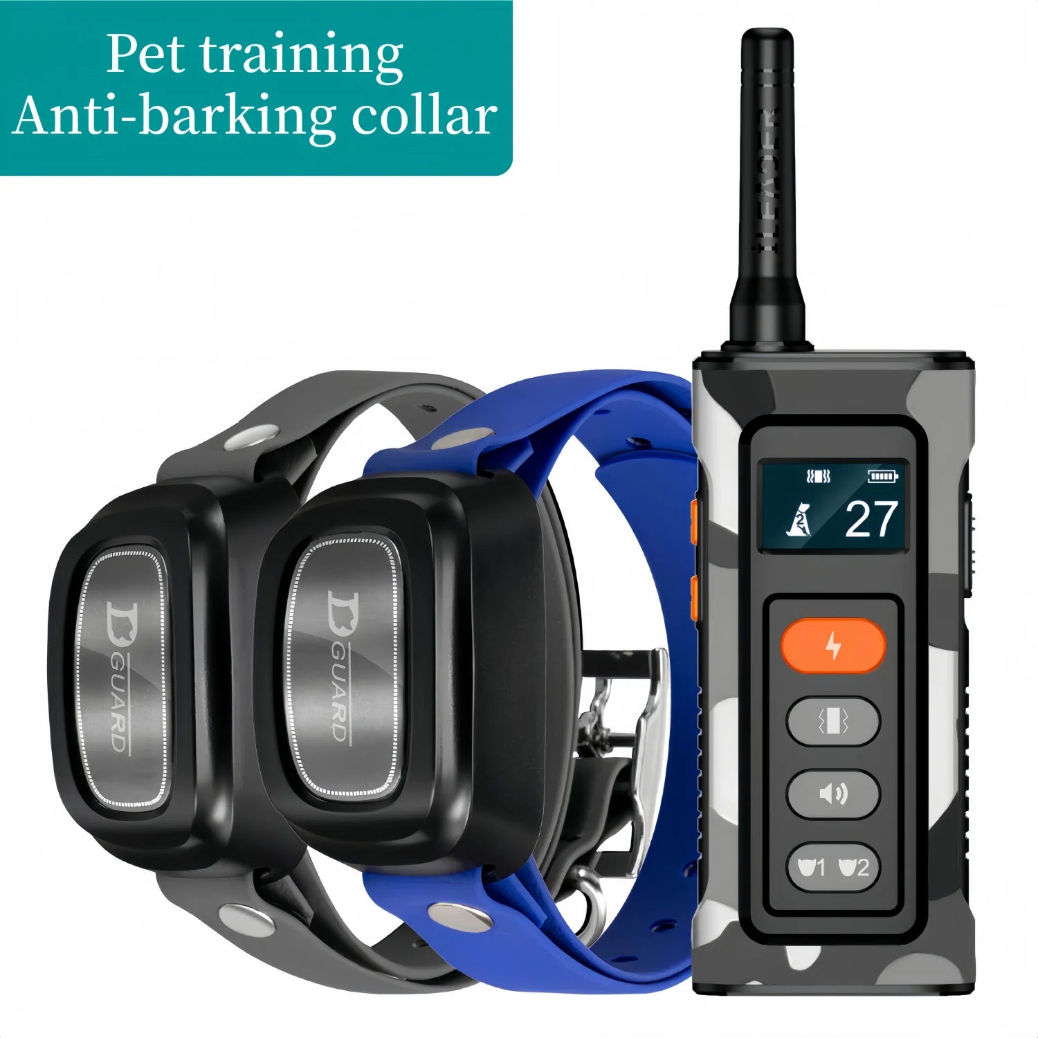 Remote Control Waterproof Dog Training Collar Shock Vibration 3300ft Range