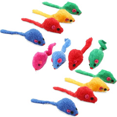 Interactive Cat Toys Feather Mouse Rabbit Fur Kitten Play Set