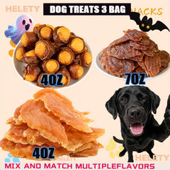 Assorted High Protein Dog Treats Chicken Duck Egg Yolk Snacks