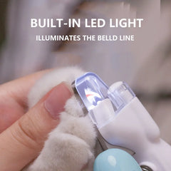Professional LED Pet Nail Clippers for Dogs Cats Small Animals
