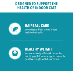 Indoor Weight Hairball Care Dry Cat Food Real Chicken Recipe