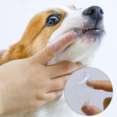 Super Soft Finger Toothbrush Pet Dog Cat Dental Cleaning Tool