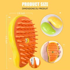 3 in 1 Electric Steam Spray Pet Grooming Massage Brush Comb