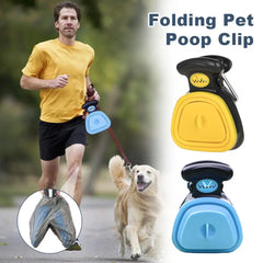Foldable Pet Poop Shovel Travel Dog Waste Scoop Dispenser Tool