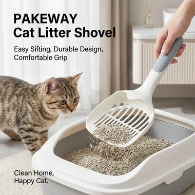 Durable Plastic Cat Litter Scoop Pet Waste Shovel Cleaning Tool