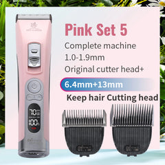 Fenice Cordless Rechargeable Pet Hair Clipper Grooming Trimmer Machine Set