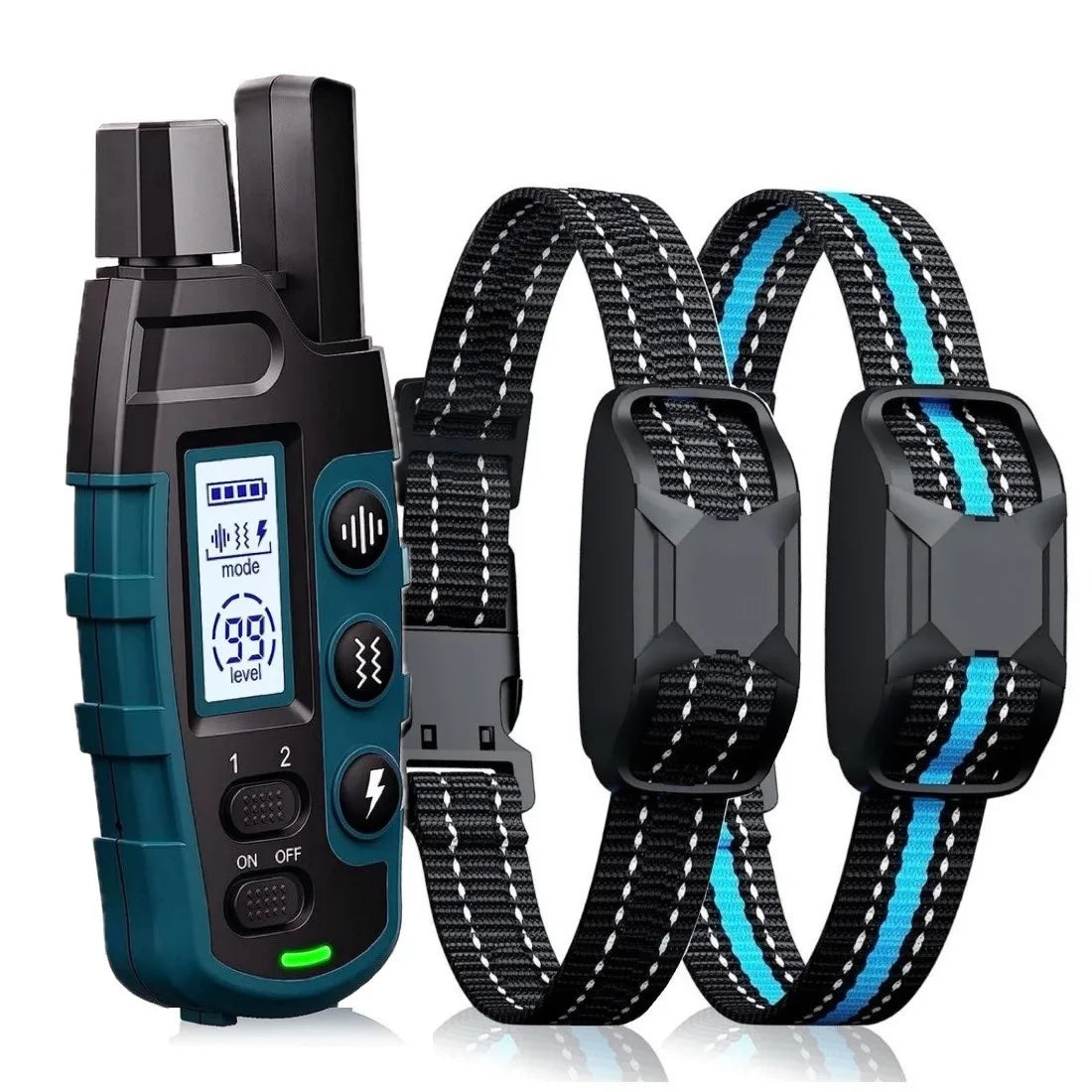 3300ft Rechargeable Waterproof Dog Training Collar Beep Vibration Shock Remote