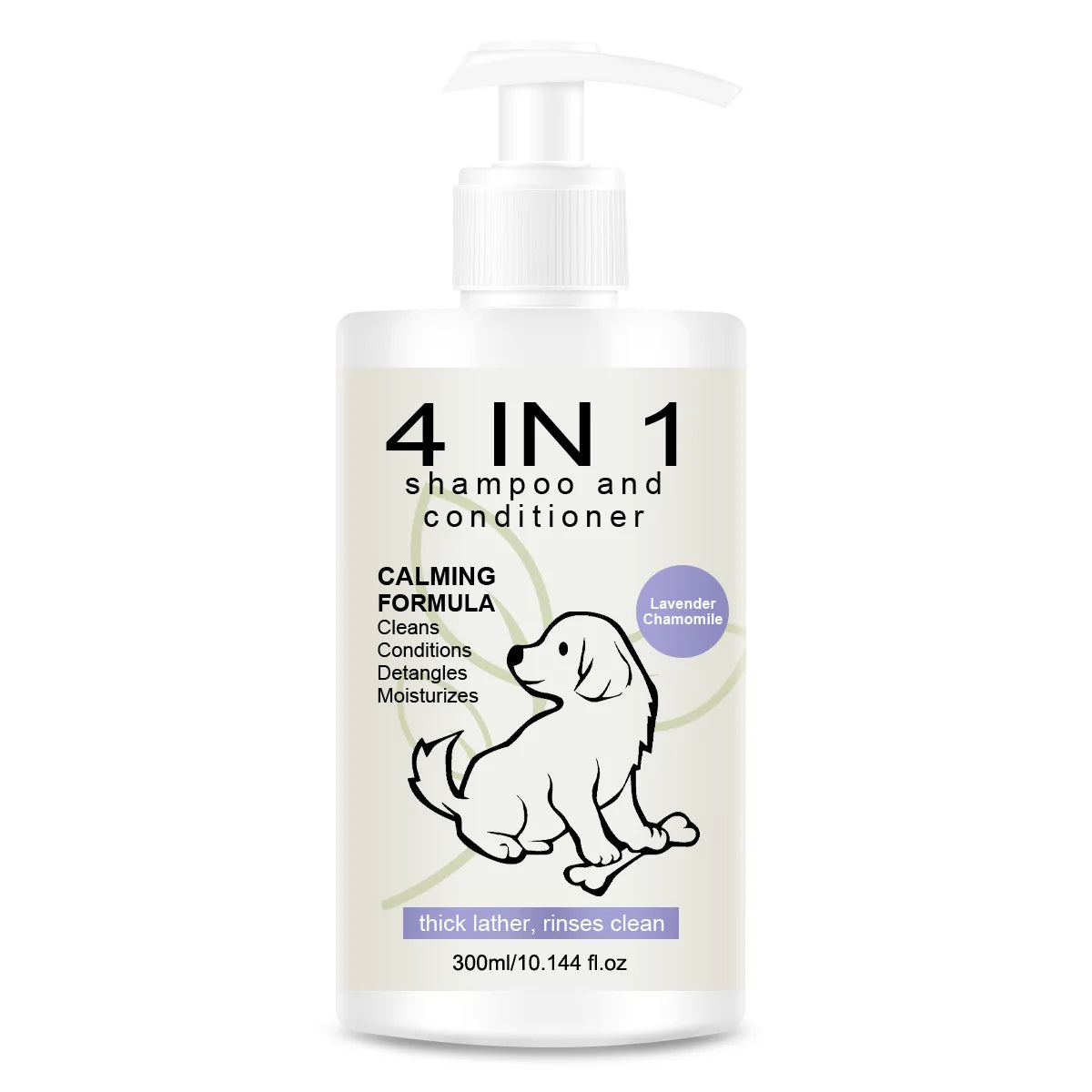 4 in 1 Pet Shampoo Conditioner Dog Cat Hair Loss Care