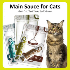 Cat Strips Wet Snack 8 Pack Cod Tuna Beef Protein DHA