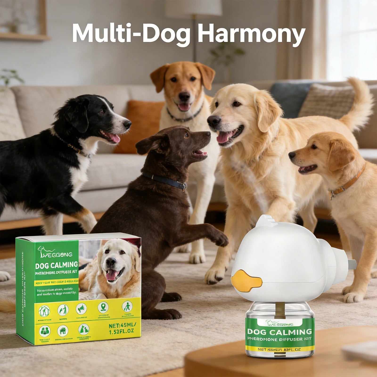Dog Calming Diffuser Kit Anxiety Relief Stress Soothing Pet Solution