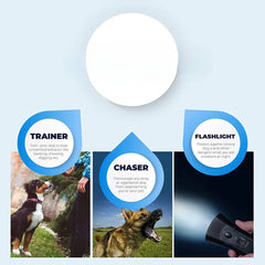 Ultrasonic Dog Barking Repeller Anti Bark Training Device Portable