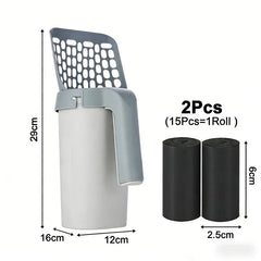 Reusable Cat Litter Scoop Pet Cleaning Tool Waste Box Cleaner