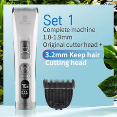 Fenice Cordless Rechargeable Pet Hair Clipper Grooming Trimmer Machine Set