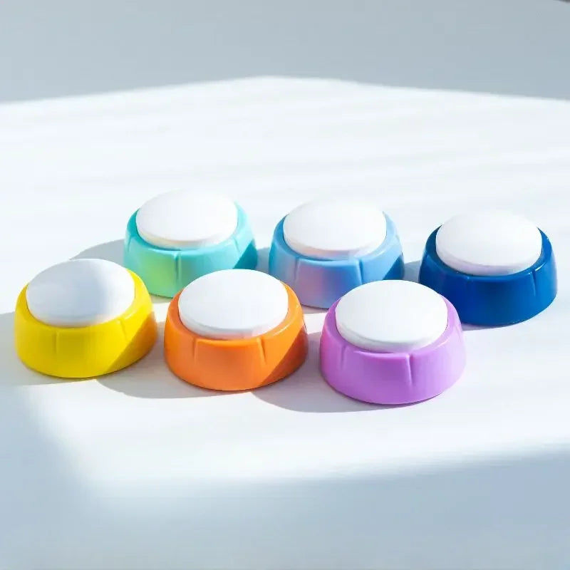 Dog Talk Buttons Pet Communication Voice Recording Training Clicker Set