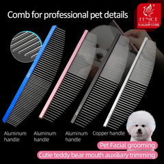 Fenice Moon Style Metal Pet Grooming Comb Dog Cat Brush