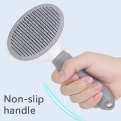 Self Cleaning Pet Hair Remover Brush Dog Cat Grooming Comb