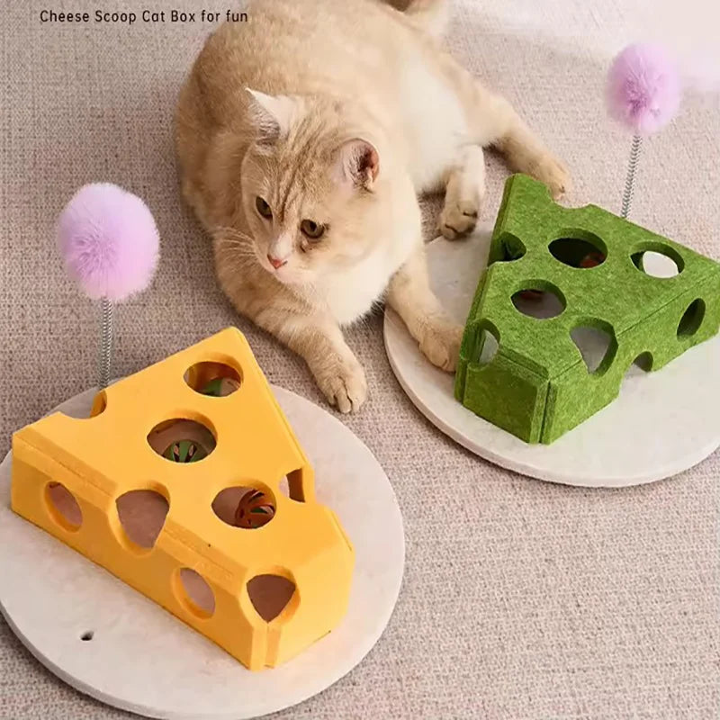 Interactive Cat Puzzle Box Felt Hide and Seek Mental Training Toy