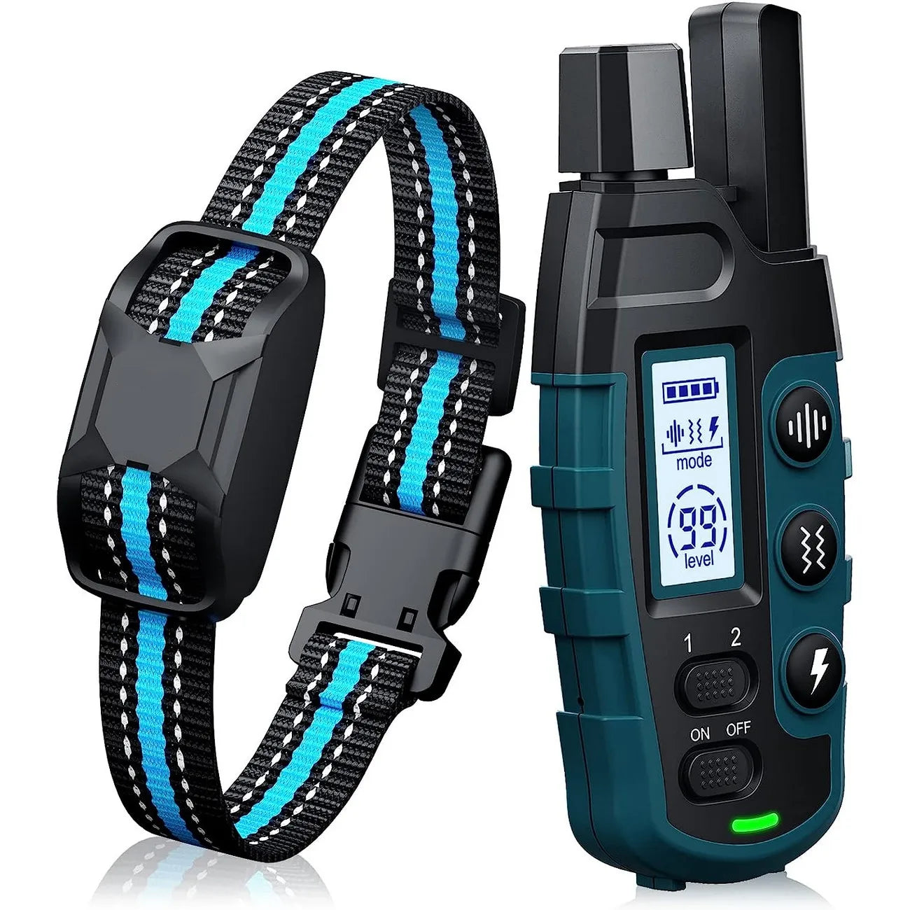 3300ft Rechargeable Waterproof Dog Training Collar Beep Vibration Shock Remote