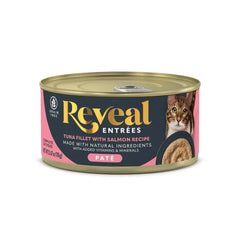 4 Pack Natural Tuna Salmon Wet Cat Food Pate Entrees