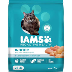 Indoor Weight Hairball Care Dry Cat Food Real Chicken Recipe