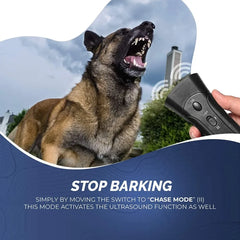 Ultrasonic Dog Barking Repeller Anti Bark Training Device Portable