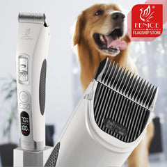 Fenice Cordless Rechargeable Pet Hair Clipper Grooming Trimmer Machine Set