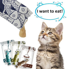 Cat Strips Wet Snack 8 Pack Cod Tuna Beef Protein DHA