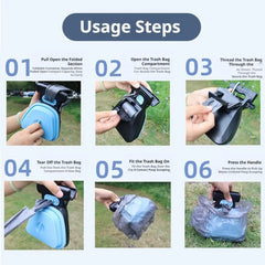 Foldable Pet Poop Shovel Travel Dog Waste Scoop Dispenser Tool