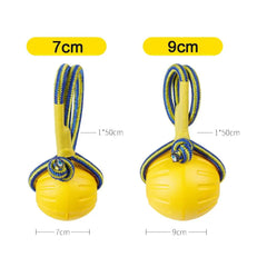 Indestructible Rubber Dog Ball Chew Fetch Training Interactive Pet Toy