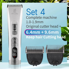 Fenice Cordless Rechargeable Pet Hair Clipper Grooming Trimmer Machine Set