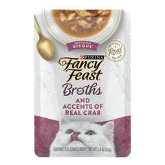 16 Pack Grain Free Cat Food Seafood Bisque Crab Pouches