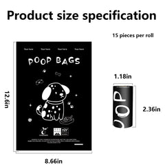 Certified Compostable Dog Waste Bags Thick Leak Proof Biodegradable Dispenser