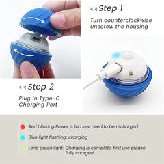 Smart Electronic Interactive Dog Ball USB Automatic Moving Pet Toy