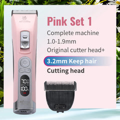 Fenice Cordless Rechargeable Pet Hair Clipper Grooming Trimmer Machine Set