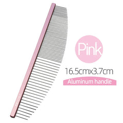 Fenice Moon Style Metal Pet Grooming Comb Dog Cat Brush