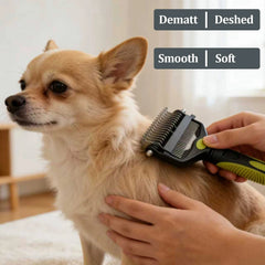 3 in 1 Dog Grooming Brush Deshedding Comb Knot Cutter Tool