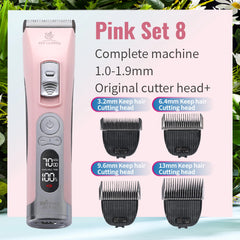 Fenice Cordless Rechargeable Pet Hair Clipper Grooming Trimmer Machine Set