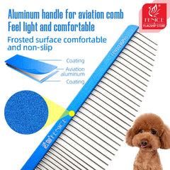 Fenice Moon Style Metal Pet Grooming Comb Dog Cat Brush
