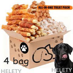 Assorted High Protein Dog Treats Chicken Duck Egg Yolk Snacks