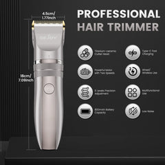 Cordless Pet Hair Clipper Kit Quiet Powerful Grooming Rechargeable Trimmer